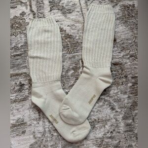 Skims scrunchy socks.